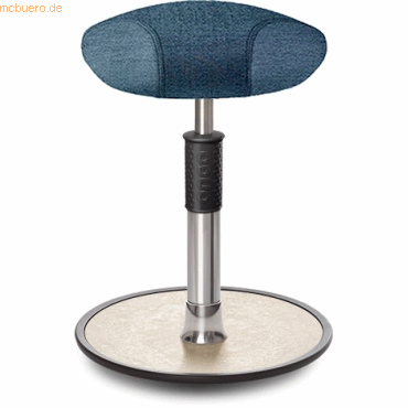 4251188373714 - Sitz- Stehhocker Free Regular Triangel Camira Rivet Ozeanblau Chr