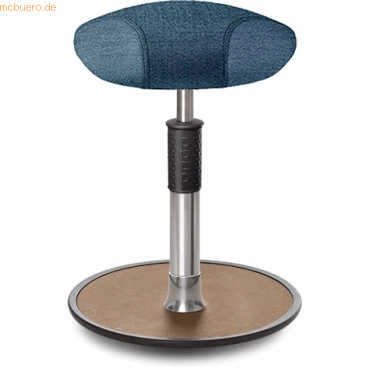 4251188374209 - Sitz- Stehhocker Free Regular Triangel Camira Rivet Ozeanblau Chr