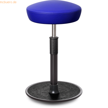 4251188378603 - Sitz- Stehhocker Free Tall Hutsitz skai Kunstleder Blau schwarz  