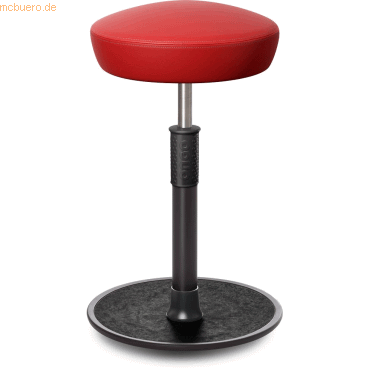 4251188378627 - Sitz- Stehhocker Free Tall Hutsitz skai Kunstleder Rot schwarz  s