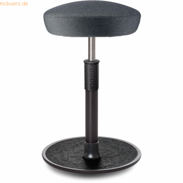 4251188378832 - Sitz- Stehhocker Free Tall Hutsitz Camira Rivet Anthrazit schwarz