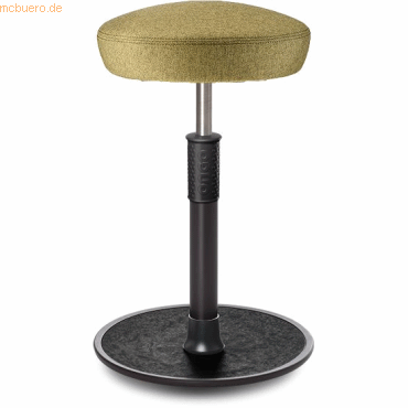 4251188378849 - Sitz- Stehhocker Free Tall Hutsitz Camira Rivet Senfgelb schwarz