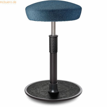 4251188378856 - Sitz- Stehhocker Free Tall Hutsitz Camira Rivet Ozeanblau schwarz