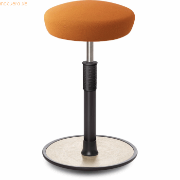 4251188378993 - Sitz- Stehhocker Free Tall Hutsitz Gestrick Orange schwarz  creme