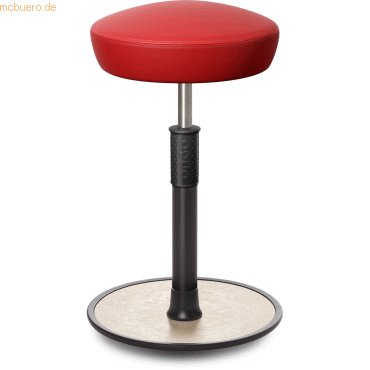 4251188379105 - Sitz- Stehhocker Free Tall Hutsitz skai Kunstleder Rot schwarz  c