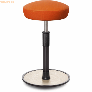 4251188379150 - Sitz- Stehhocker Free Tall Hutsitz kvadrat Remix Orange schwarz  