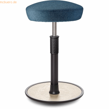 4251188379334 - Sitz- Stehhocker Free Tall Hutsitz Camira Rivet Ozeanblau schwarz