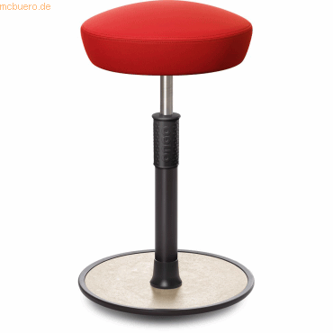 4251188379358 - Sitz- Stehhocker Free Tall Hutsitz skai Dynactiv Makari 160 Rot s