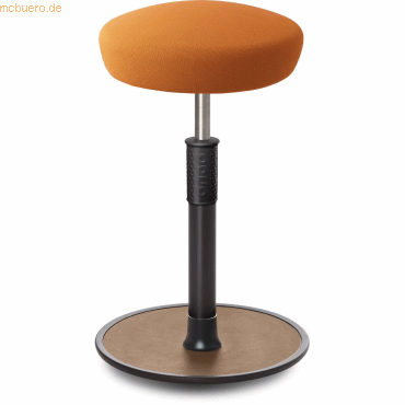 4251188379471 - Sitz- Stehhocker Free Tall Hutsitz Gestrick Orange schwarz  Natur