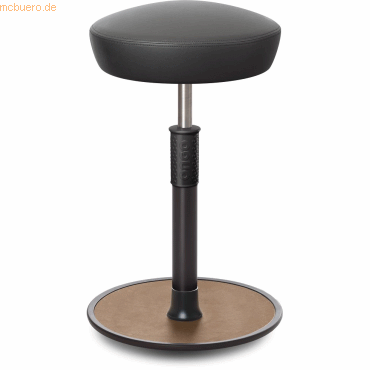 4251188368680 - Sitz- Stehhocker Free Tall Hutsitz skai Kunstleder Grau schwarz  