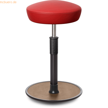 4251188368710 - Sitz- Stehhocker Free Tall Hutsitz skai Kunstleder Rot schwarz  N