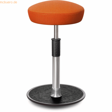 4251188369236 - Sitz- Stehhocker Free Tall Hutsitz kvadrat Remix Orange chrom  sc