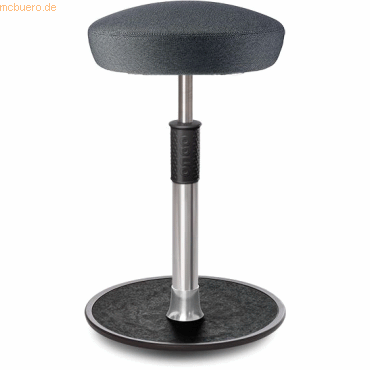 4251188380002 - Sitz- Stehhocker Free Tall Hutsitz Camira Rivet Anthrazit Chrom  