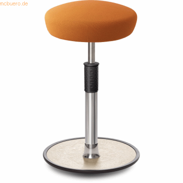 4251188369533 - Sitz- Stehhocker Free Tall Hutsitz Gestrick Orange chrom  cremewe