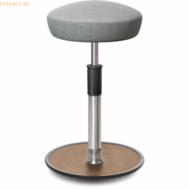 4251188370119 - Sitz- Stehhocker Free Tall Hutsitz kvadrat Remix Hellgrau chrom  