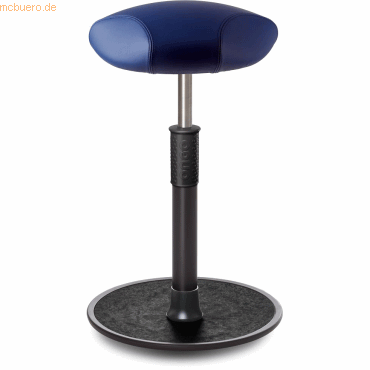 4251188375121 - Sitz- Stehhocker Free Tall Triangel Boxmark Leder blau schwarz  s