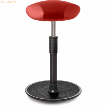 4251188375138 - Sitz- Stehhocker Free Tall Triangel Boxmark Leder Rot schwarz  sc