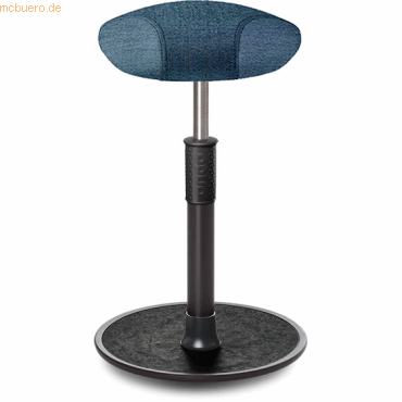 4251188380156 - Sitz- Stehhocker Free Tall Triangel Camira Rivet Ozeanblau schwar