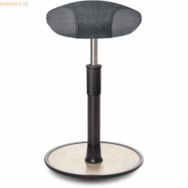 4251188380163 - Sitz- Stehhocker Free Tall Triangel Camira Rivet Anthrazit schwar