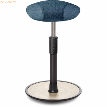 4251188380187 - Sitz- Stehhocker Free Tall Triangel Camira Rivet Ozeanblau schwar