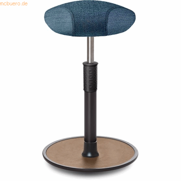 4251188380217 - Sitz- Stehhocker Free Tall Triangel Camira Rivet Ozeanblau schwar