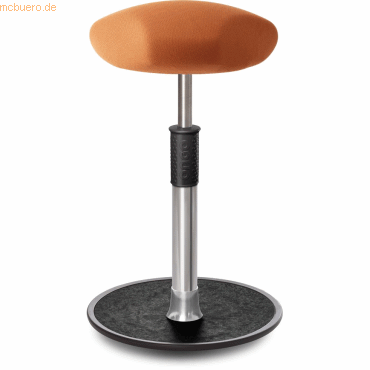 4251188376678 - Sitz- Stehhocker Free Tall Triangel Gestrick Orange chrom  schwar