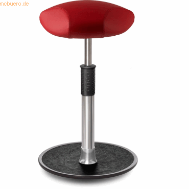 4251188376784 - Sitz- Stehhocker Free Tall Triangel skai Kunstleder Rot chrom  sc