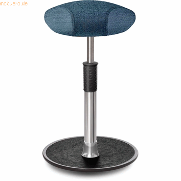 4251188380279 - Sitz- Stehhocker Free Tall Triangel Camira Rivet Ozeanblau Chrom