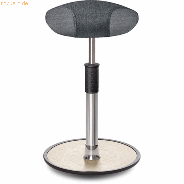 4251188380286 - Sitz- Stehhocker Free Tall Triangel Camira Rivet Anthrazit Chrom