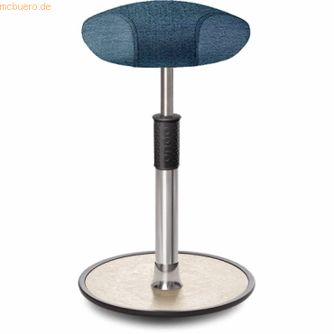 4251188380309 - Sitz- Stehhocker Free Tall Triangel Camira Rivet Ozeanblau Chrom