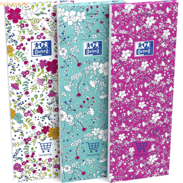 3020120131535 - 10 x Shoppingplaner ForMe Floral 74x21 cm kopfgeleimt & geheft 3020120131535 - 10 x Shoppingplaner ForMe Floral 74x21 cm kopfgeleimt & geheft