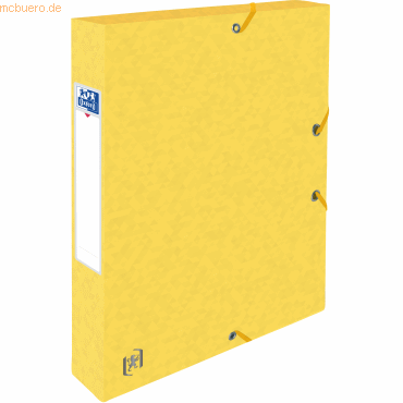 Oxford Sammelbox Top File+ A4 40mm 390g/qm Multistrat gelb