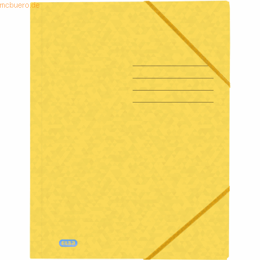 10 x Oxford Eckspannmappe Top File+ A4 390g gelb