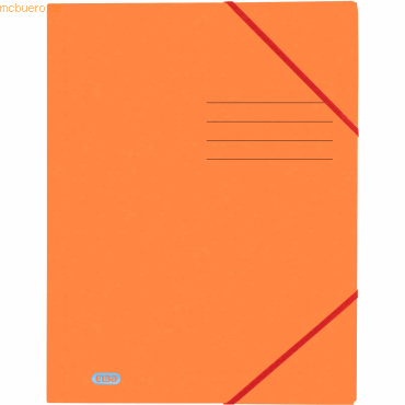 10 x Oxford Eckspannmappe Top File+ A4 390g orange