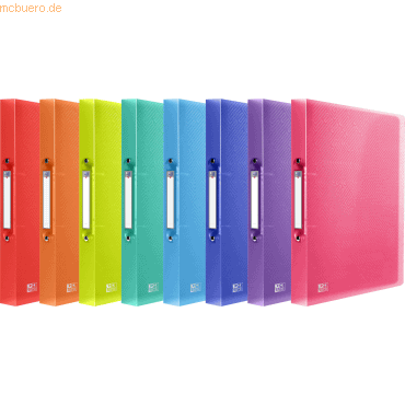 3045050456602 - 10 x Ringbuch Urban A4 2cm 2 Ringe PP transluzent sortiert 3045050456602 - 10 x Ringbuch Urban A4 2cm 2 Ringe PP transluzent sortiert