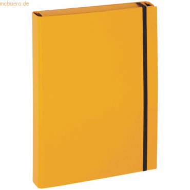 Pagna Heftbox A4 Pappe gelb
