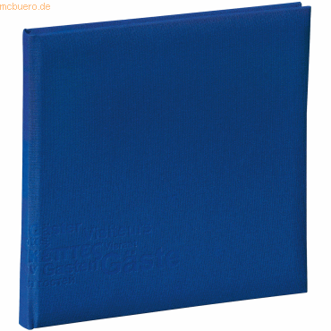 Pagna Gästebuch 24,5x24,5cm 180 Seiten Europe dunkelblau