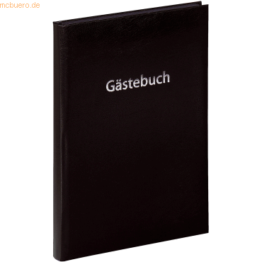 4009212021458 - Gästebuch 195x255cm 240 Seiten schwarz deutsche Prägung