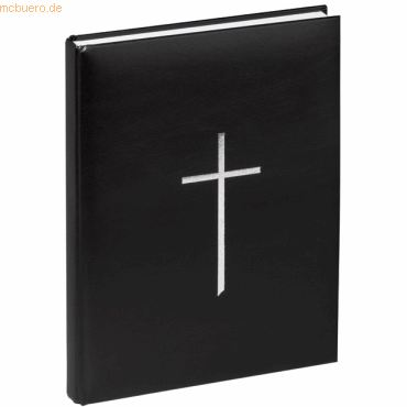 Pagna Kondolenzbuch 19,5x25,5cm 240 Seiten schwarz