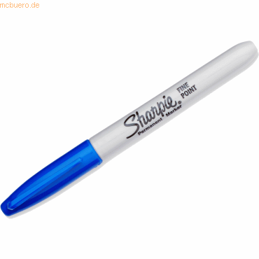 12 x Papermate Permanentmarker Sharpie Fine 1,0 blau