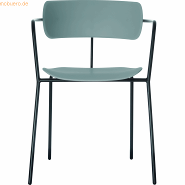 Paperflow Stuhl Bistro Kunststoff VE=4 Stück blau