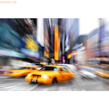 Paperflow Wandbild 65x98cm Manhattan Taxi