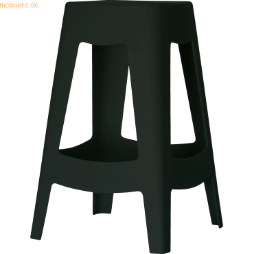 Paperflow Sitzhocker Bellini Höhe 68,5cm VE=5 Stück schwarz