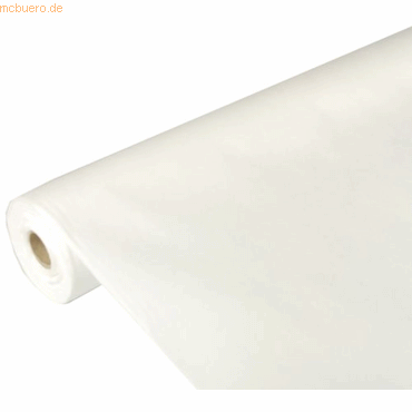 Papstar Tischdecke stoffähnlich Vlies 'soft selection' 25x1,18m weiß