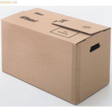 4004070350771 - Umzugskarton 650x350x370mm braun Wellpappe VE=10 Stück 4004070350771 - Umzugskarton 650x350x370mm braun Wellpappe VE=10 Stück