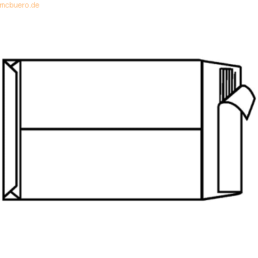 4018529008687 - Faltentaschen B4 ohne Fenster 40mm Falte haftklebend 140g braun 4018529008687 100 Stück