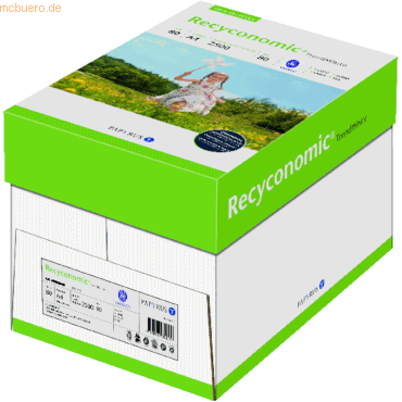 Inapa Multifunktionspapier Recyconomic Trend White A4 80g weiß RC VE=2