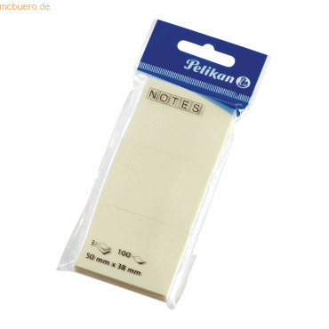 4012700200044 - Notizhaftzettel gelb 50x38mm 3x100 Blatt 4012700200044 - Notizhaftzettel gelb 50x38mm 3x100 Blatt