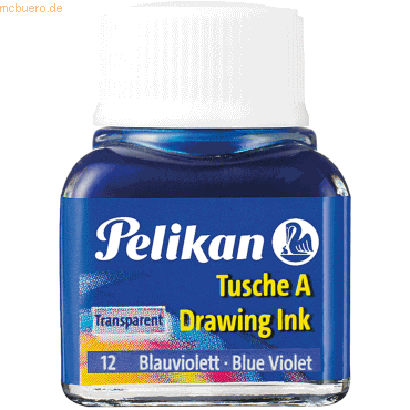 4012700201614 - 10 x Tusche A 12 blauviolett 10ml 4012700201614 - 10 x Tusche A 12 blauviolett 10ml