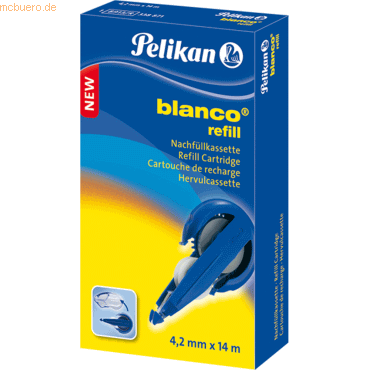 Pelikan Nachfüllkassette blanco Refill 4,2mm 14m weiß